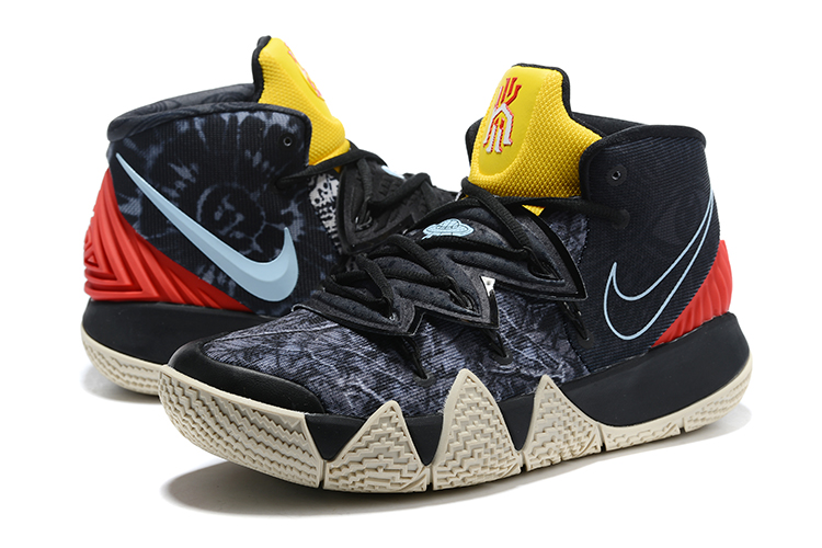 Nike Kyrie S2 Hybrid Tie-Dye Black Yellow Red Blue Shoes